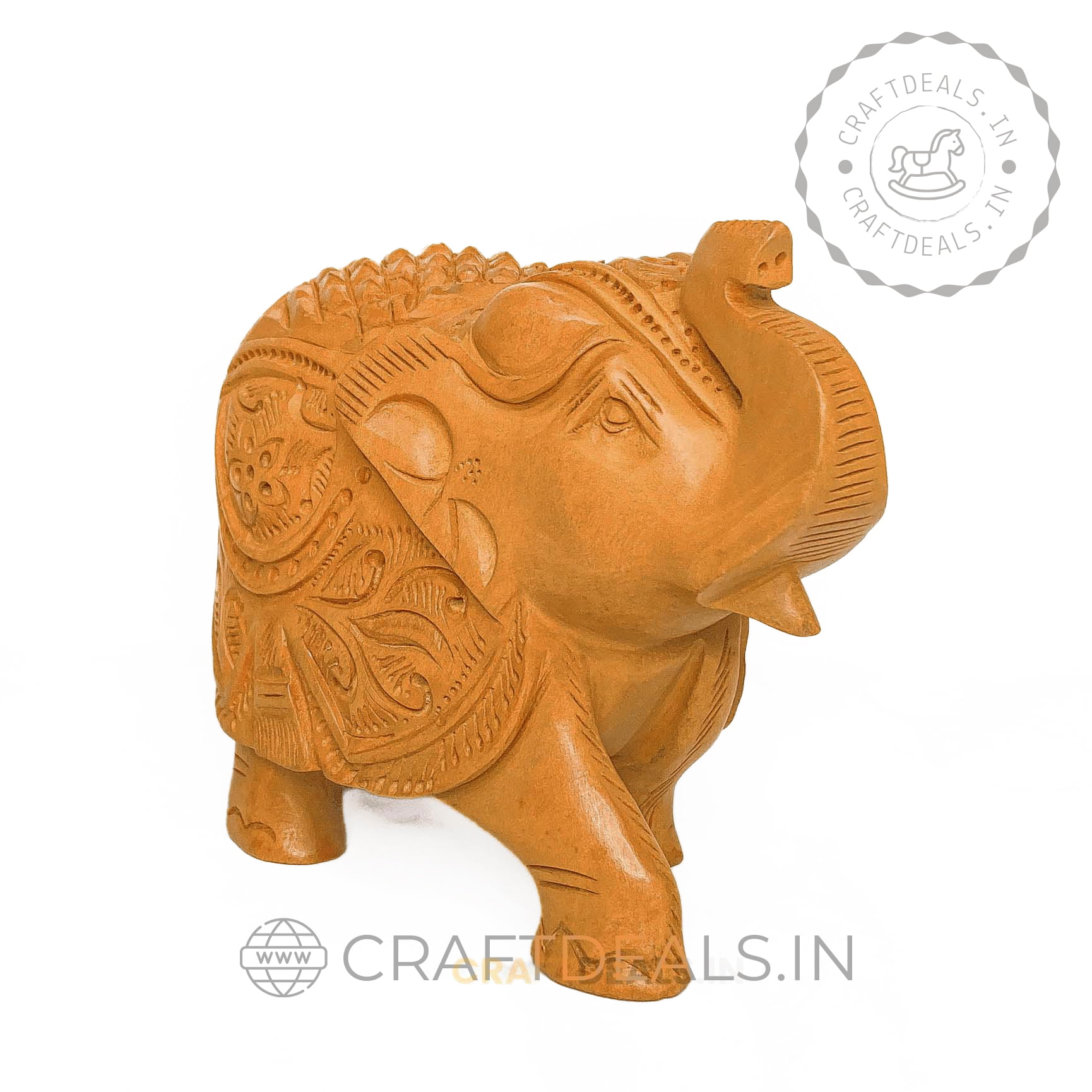 Wooden Elephant | Carved Wooden Elephant 