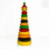 Our wooden ring stacking toy is a classic Channapatna toy that is perfect for little ones. It is made from high-quality wood and features colorful rings that children can stack onto the base in the correct order. This toy helps develop fine motor skills, hand-eye coordination, and problem-solving skills, making it a great educational tool for children.