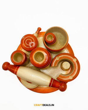 Wooden Kitchen Set | Wooden play kitchen | Channapatna Toys