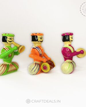 Channapatna Wooden Musical Set handcrafted by skilled artisans using natural dyes for Kids