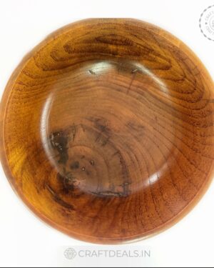 Rustic charm wooden serving bowl, perfect for serving salads, fruits, soups, and more