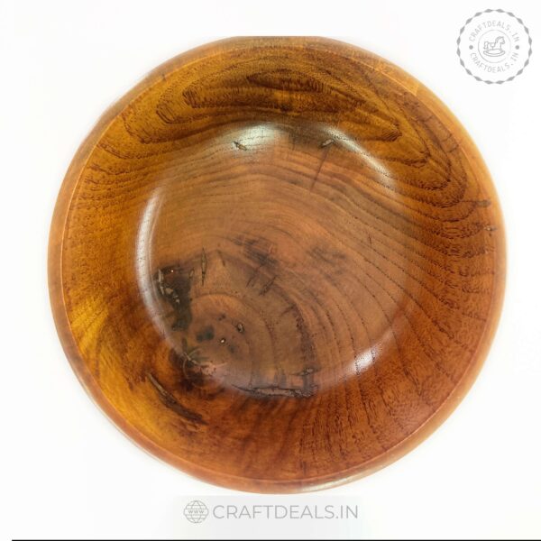 Rustic charm wooden serving bowl, perfect for serving salads, fruits, soups, and more