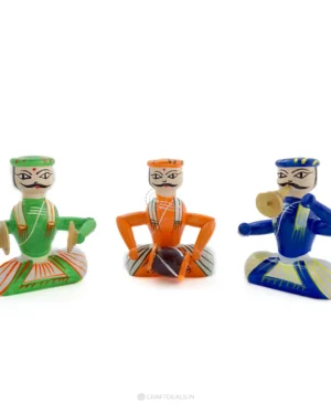 Channapatna Dolls Indian Wooden Musical Set | Home Decor