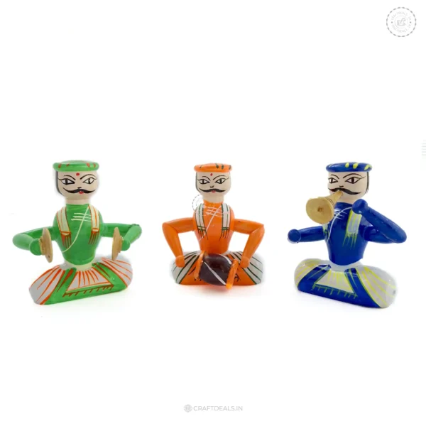 Channapatna Dolls Indian Wooden Musical Set | Home Decor