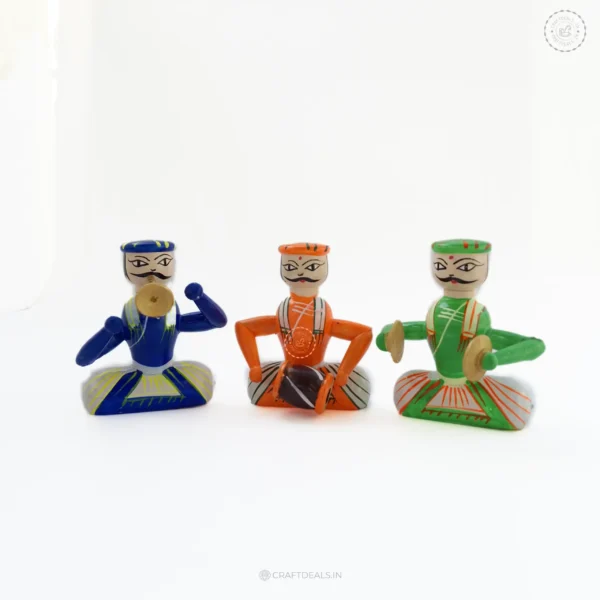 Channapatna Dolls Indian Wooden Musical Set | Home Decor - Image 5
