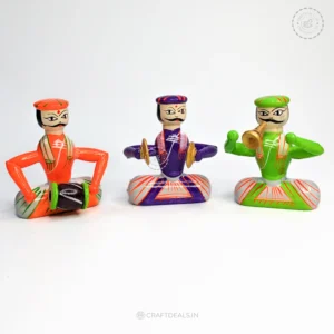 Handcrafted Wooden Musical Doll Set for Children - Channapatna Toys