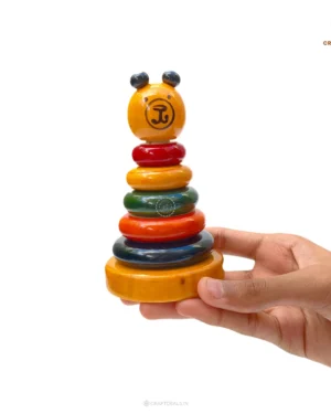 Wooden Ring Stacker Toy | Channapatna Educational Toy