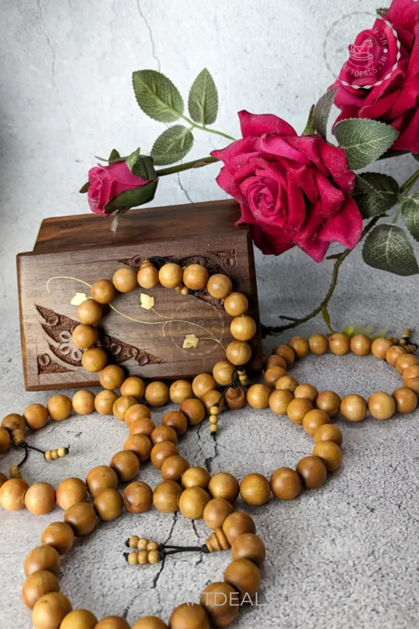 Premium Sandalwood Bracelet Royal Gift For Men | Authentic Original Wooden Bracelet For Men 12MM - Image 2