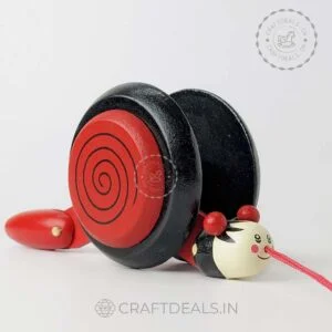 Pull Along Snail Toy Red