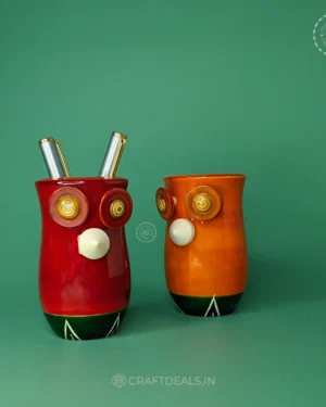 Cute Pen Stand | Owl Pen Holder For Desk (1 Pc)