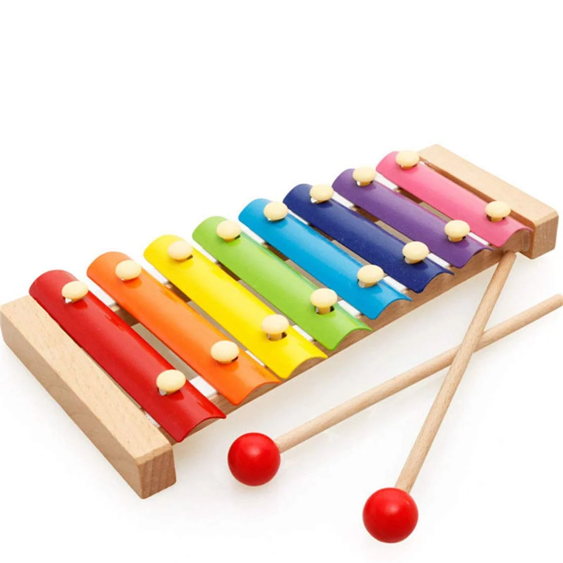 Wooden Xylophone Classic Multicolor Musical Toy - Image 2