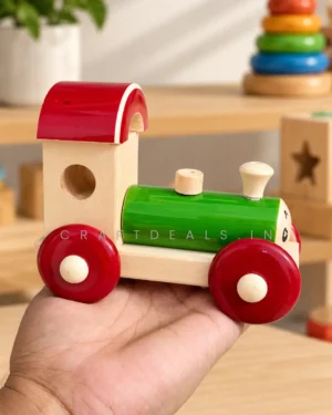 Wooden Train Engine | Channapatna Toy For Kids