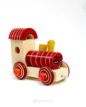 Wooden Train Engine | Channapatna Toy For Kids