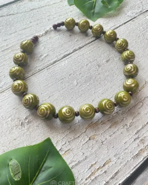 Wooden Beads Premium Necklace For Women | Highly Fashionable, Unique Gift