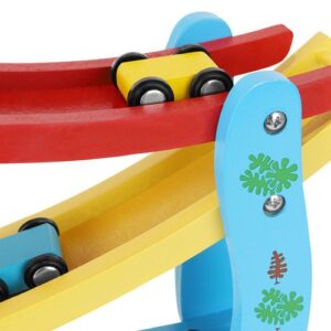 Montessori Wooden Car Ramp Toy for Toddlers
