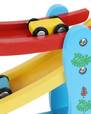Montessori Wooden Car Ramp Toy for Toddlers
