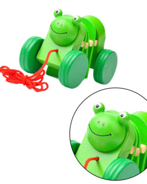 Cartoon Toy Wooden Plaything Pull Along Toy Caterpillar  Early Walking Toddler (Assorted Designs)