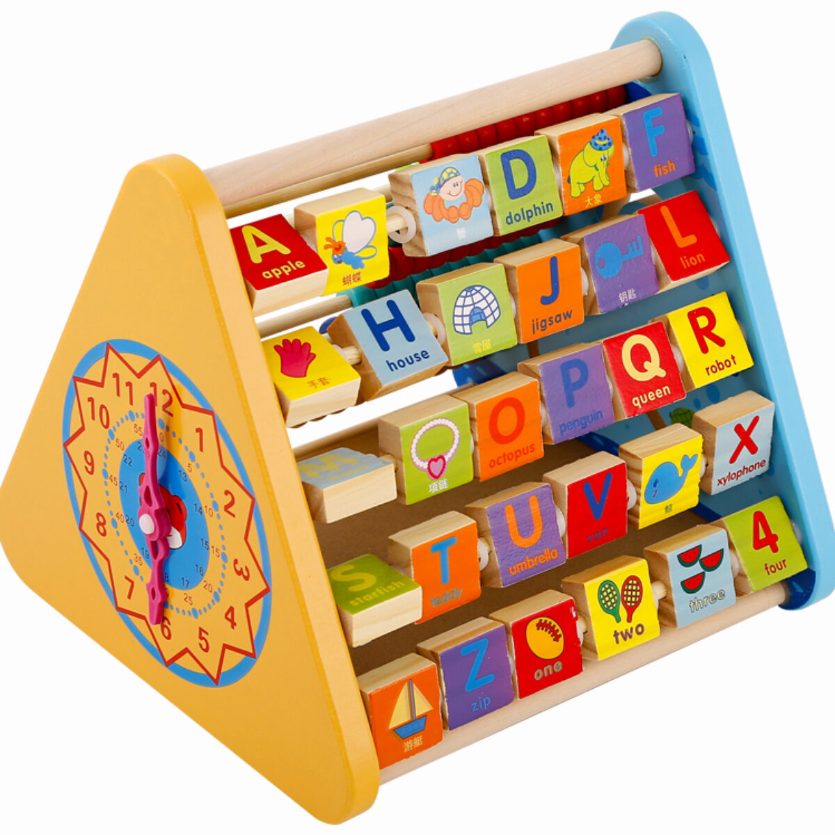 Wooden Numbers 123 and ABC Alphabets Board (Pack of 2
