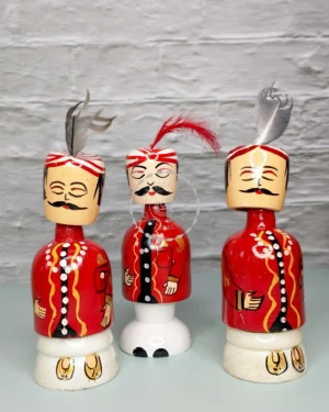 Timeless elegance - Handcrafted Channapatna Wooden Air India Maharaja Doll as a statement piece