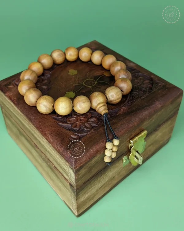 Premium Sandalwood Bracelet Royal Gift For Men | Authentic Original Wooden Bracelet For Men 12MM - Image 3