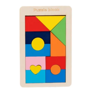 Wooden Tetris Puzzle for Kids - CraftDeals.in