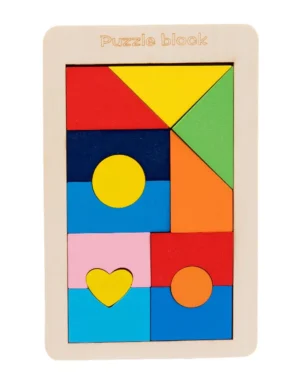 Wooden Tetris Puzzle for Kids - CraftDeals.in
