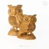 CraftDeals Handcrafted Wooden Owl with Intricate Details