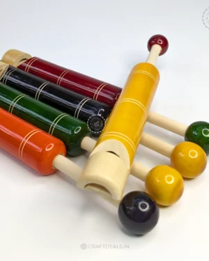 Channapatna Toys Wooden Whistle Toy (Pack of 2)