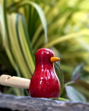 Channapatna Toys Wooden Bird Whistle (Pack of 2)