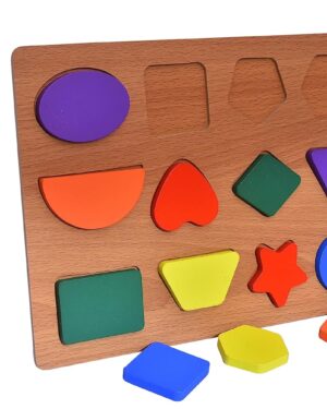 Geometric Shapes Wooden Puzzle for Kids