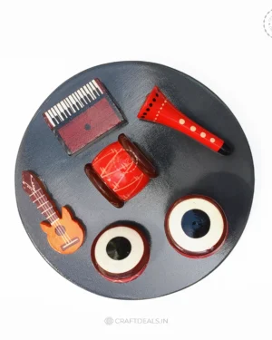 Wooden Miniature Musical Instruments Set for Home Decor. Handcrafted, Authentic Design. Perfect Decor & Educational Value. Ideal Gift for Music Lovers