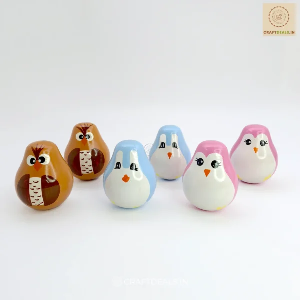 Roly Poly Toy for Babies and Toddlers |  Channapatna Toy (1 Pc) - Image 2