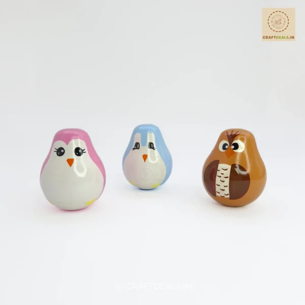 Roly Poly Toy for Babies and Toddlers |  Channapatna Toy (1 Pc) - Image 4