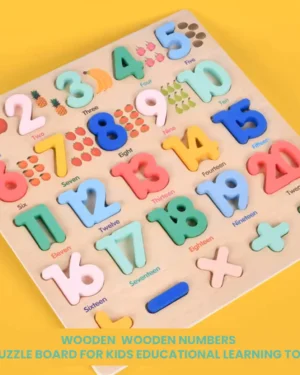 Wooden Numbers Puzzle Board for Kids Educational Learning Toy
