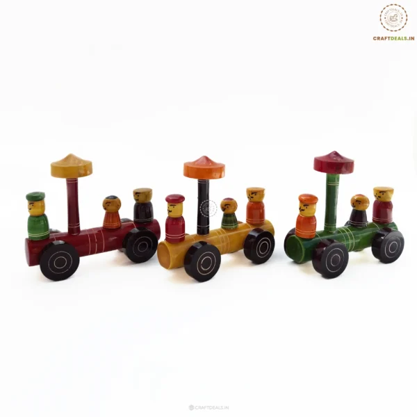 Channapatna Wooden Rail Gaadi Toy Train - Image 4