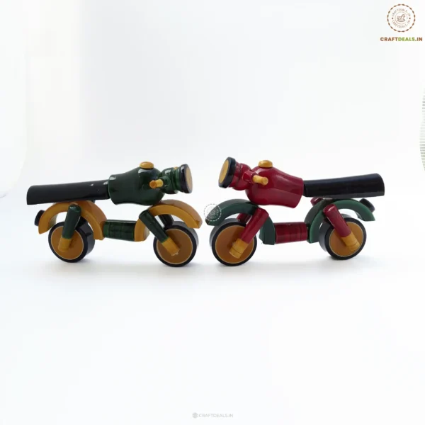 Wooden Bike Handcrafted Etikoppa Toys (1 pc) - Image 3