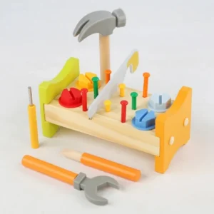 Wooden Tool Bench Set for Kids