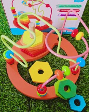 Wooden 2-in-1 Bead Maze