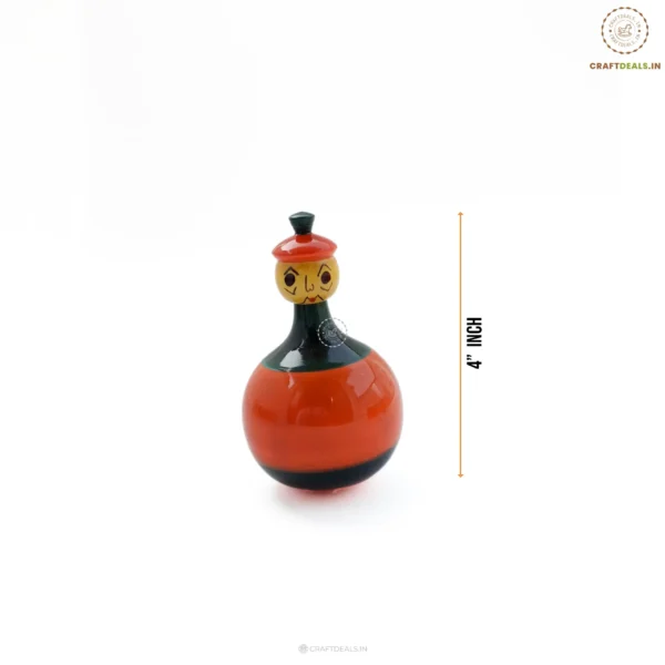 Channapatna Toys Roly Poly - Aadisinodu Beelisinodu (1 pc) - Image 2