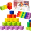 100PCS Wooden Building Blocks Stacking Game