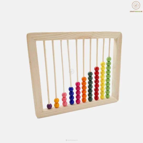 Wooden Abacus Counting Frame for Kids - Math Learning Toy - Image 2