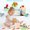 5 in 1 Multifunctional Montessori Wooden Toy Play Kit Wooden Block Shape Sorter Montessori Toys for Toddler