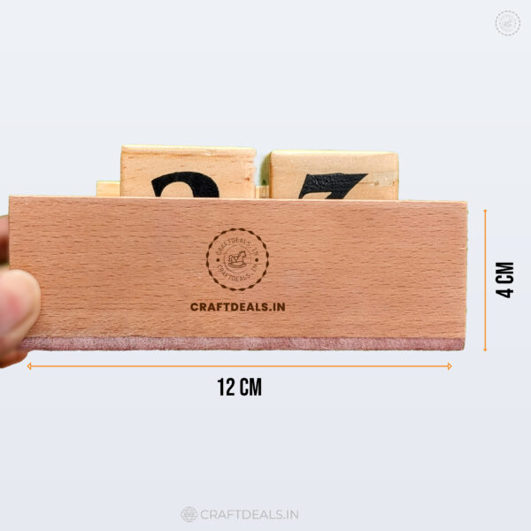 Wooden Calendar with Custom Logo Engraving - (Front & Back) - Image 3