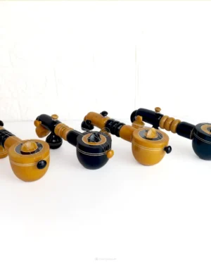 Wooden Veena Antique Décor – Indian Musical Instrument Replica