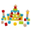 Wooden 50 Pcs Colorful Building Blocks Set – Creative Toy for Toddlers