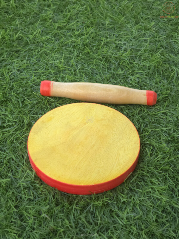 Kid’s Wooden Chakla Belan Toy Set – Handmade Channapatna Pretend Kitchen Play Toy for Kids – CraftDeals.in