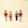 Handcrafted Channapatna Wooden Doll Couple Set – Traditional Indian Figurines for Decor and Gifting