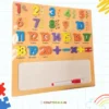 Wooden 3D Number Puzzle 1–20 with Whiteboard & Marker – Learning Toy for Toddlers and Preschool Kids