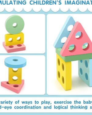 Educational Wooden Shape Sorter Puzzle Board for Kids
