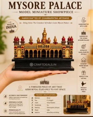 Mysore Palace Model Wooden Miniature Showpiece - Image 6